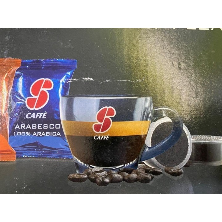 Taza GRANDE (Café con Leche) S CAFFÈ de cristal (6 unidades)